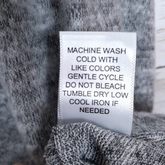 La La Land Mock Neck Dress M Heather Gray 132A - Picture 5 of 5